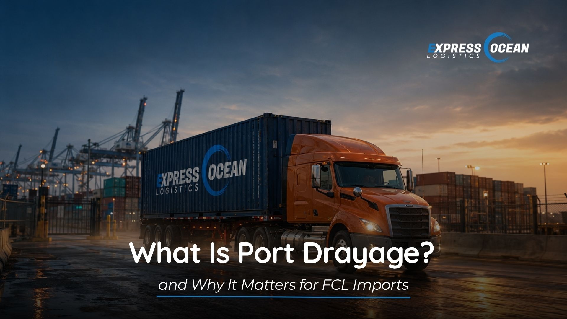 What Is Port Drayage and Why It Matters for FCL Imports
